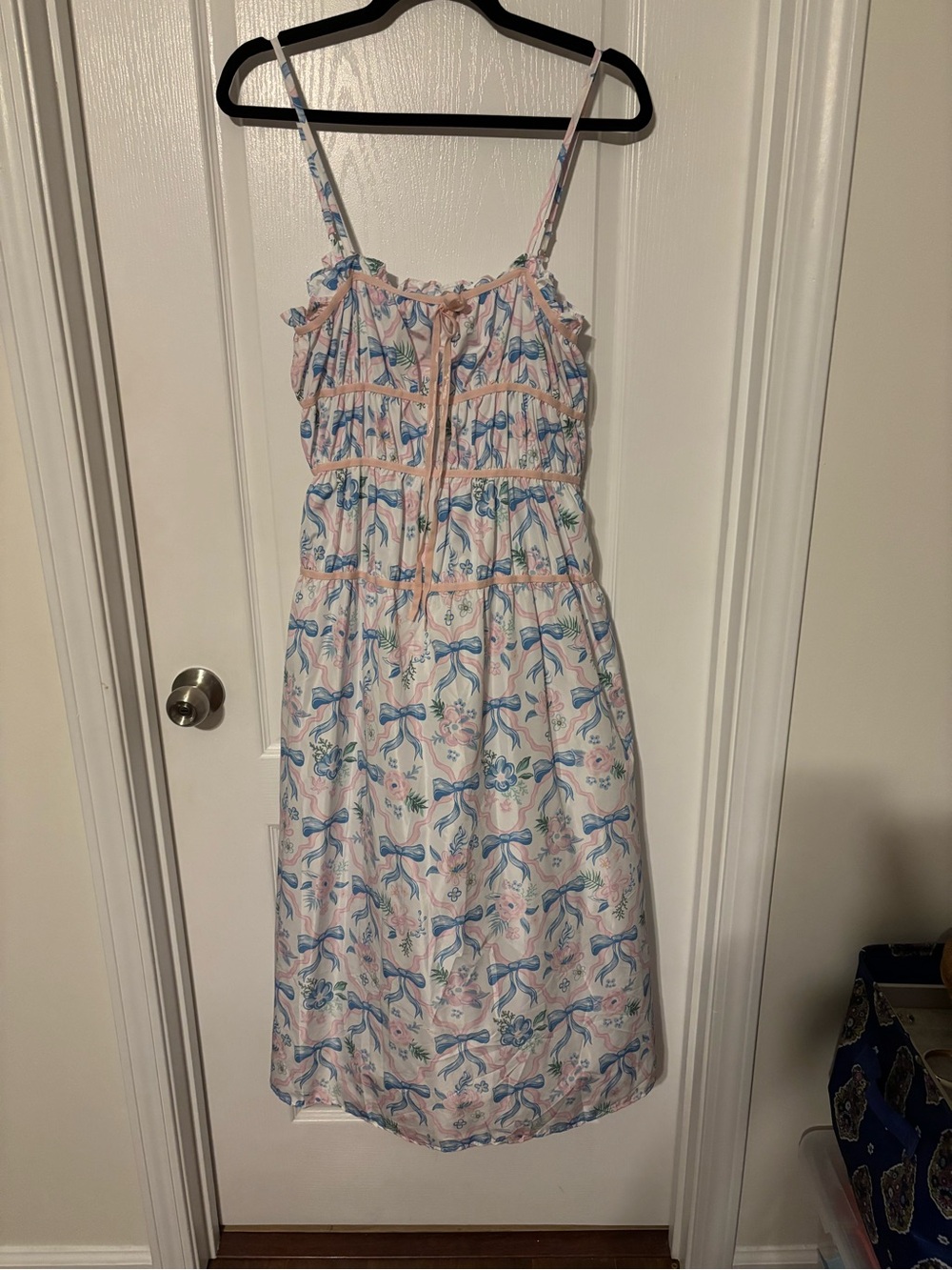 Simply Southern Pink and Blue Bow Sundress